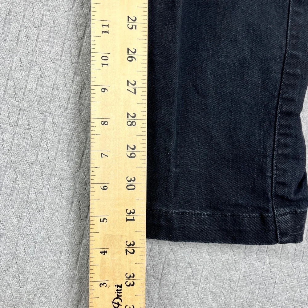 Armani Exchange Biker Pants Mens 38(37x32 Black Slim Fit Moto Ribbed Paneled
